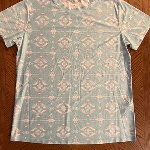 Ariat Women’s Blue Aztec T-shirt